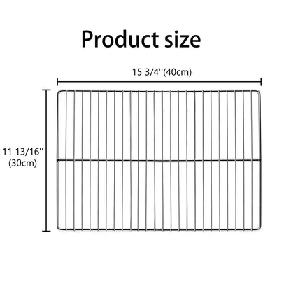LANEJOY BBQ Grill Grates Replacement, Stainless Steel Barbecue Wire Mesh, Multifunction Cooking Grate for Outdoor Grill 2 Pack （15 3/4''*11 13/16''）