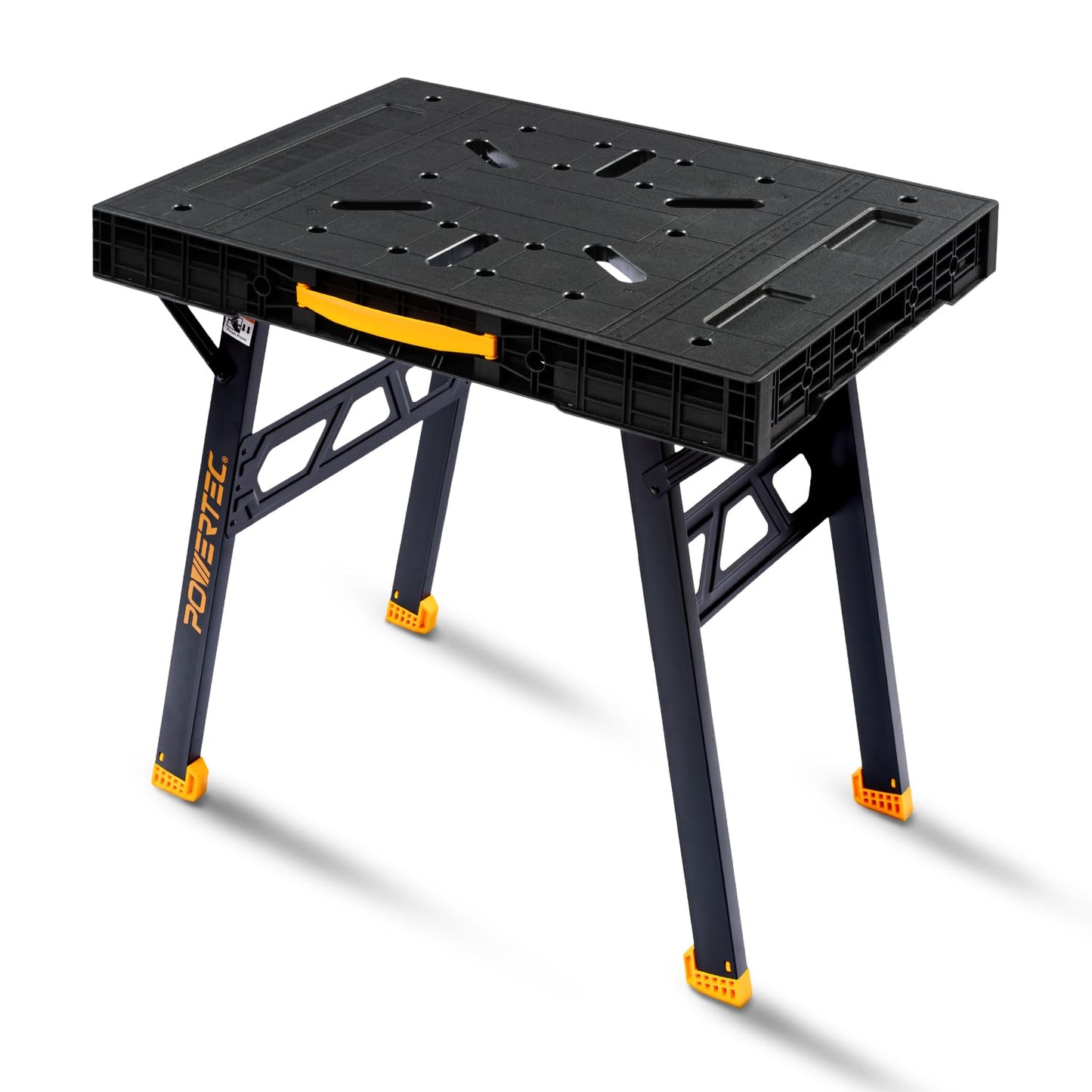 POWERTEC Portable Folding Worktable – Heavy-Duty Workbench with 33.5" x 24" Surface, 1650 lbs Load Capacity – Compact, Foldable Table for Woodworking, DIY, Garage & Jobsite Use (UT1014)