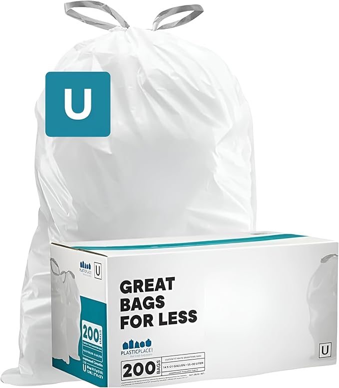 Plasticplace Custom Fit Trash Bags, Compatible