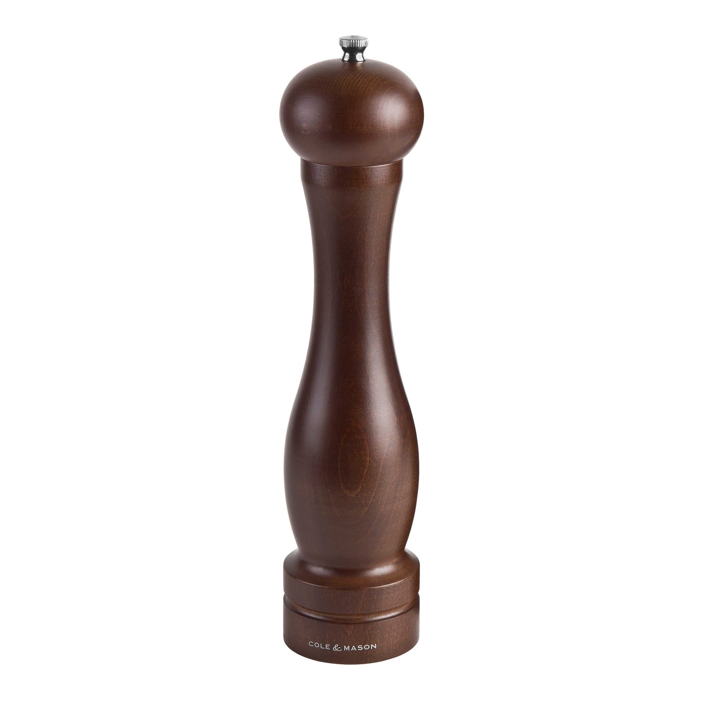 Cole & Mason 12.5-inch Forest Capstan Pepper Mill - Adjustable Pepper Grinder - Refillable Spice Tools - Hand Wash Kitchen Tools - Beech Wood, 12.5"