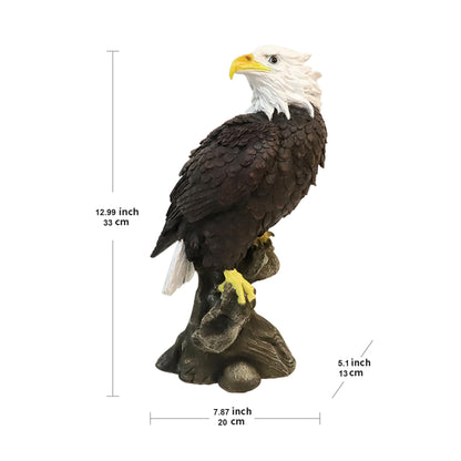 VV-Ladybug Bald Eagle Garden Statues, Outdoor Resin Sculptures, Christmas Animal Decor for Patio Porch Yard, Home Garden Desk Office Decor Art Figurine Ornament