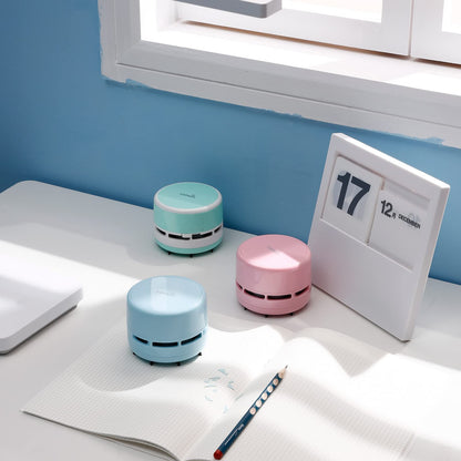 tenwin Mini Vacuum Cleaner, Portable Desktop Vacuum Cordless, Handheld Dust Sweeper Battery Operated, Low Noise and Strong Suction for Home/Office/School/Car/Keyboard(Battery not Include)