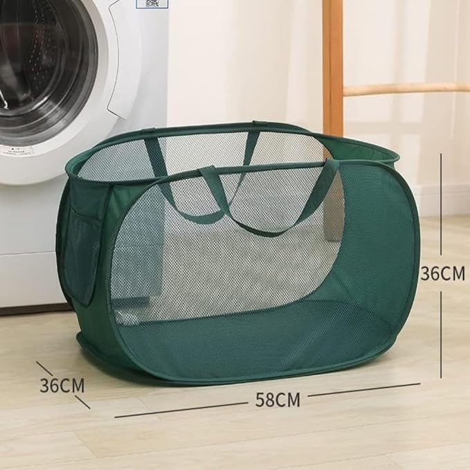 4 Pcs Mesh Popup Laundry Hamper, Opening Laundry Basket, Popup Laundry Basket