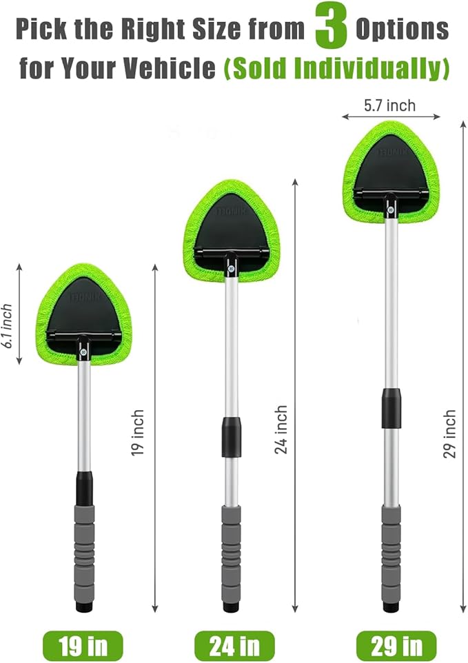 XINDELL 24-inch Windshield Cleaner Tool – Upgrade Large Head Car