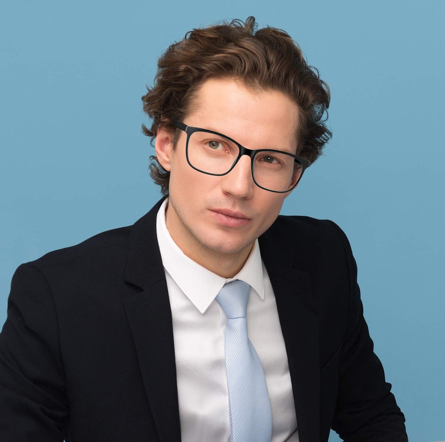 Tanlys 2 Pack Blue Light Blocking Glasses for Computer Eye Strain [Dry Eye & Sour Eye], Anti UV Reduce Headache Lightweight Classic Bluelight Blocker Glasses Men Women (Black Clear)