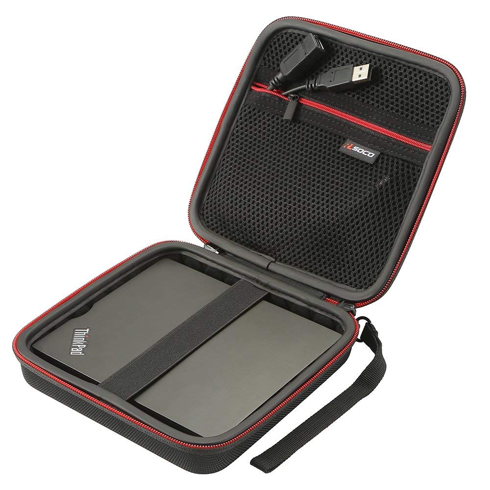 RLSOCO External CD DVD Burner Writer Player Carrying Case for Verbatim Blu-Ray DVD-Drive 43888/43890/43889 External Slimline/Hitachi-LG GP60/BP55/ASUS/HP/Apple SuperDrive External DVD Drive(Case Only)
