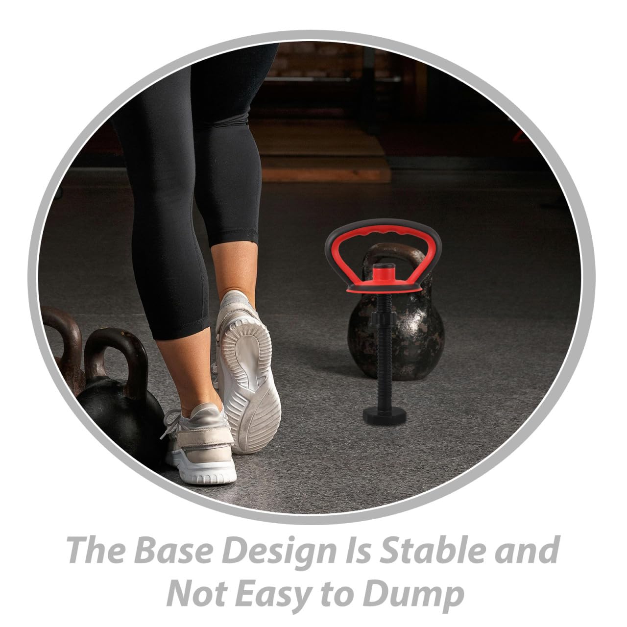 BESPORTBLE Fitness Kettlebell Accessories - Adjustable Weight Kettlebell Handle and Base Nut Set for Home Gym Multi-Functional Gym Accessories for Workout