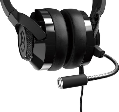 PowerA Fusion Wired Stereo Gaming Headset with Mic for PlayStation 4, Xbox One, X, Xbox One S, Xbox 360, Nintendo Switch, PC, Mac, VR, Android, and iOS - Black - Not Machine Specific
