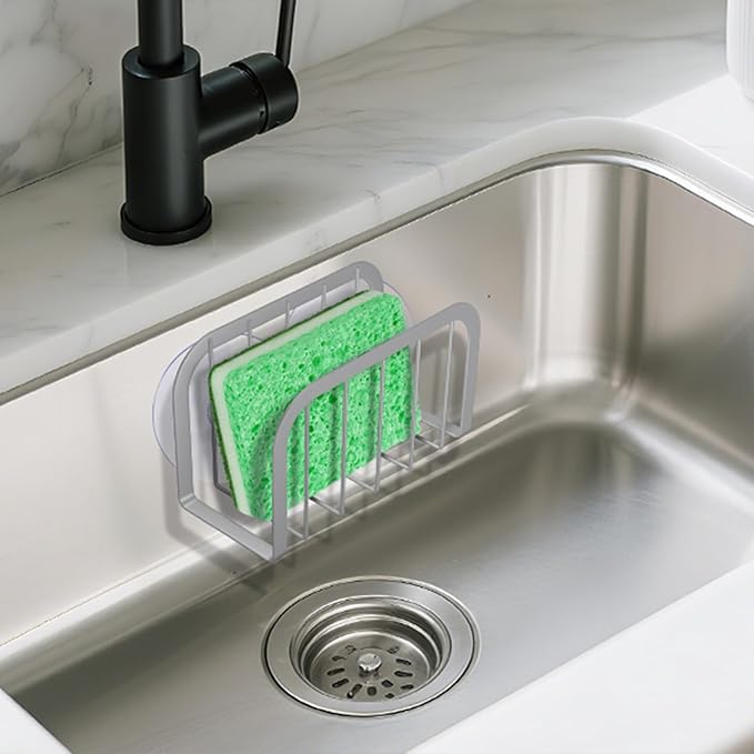 Sponge Holder for Kitchen Sink, Sink Organizer, Kitchen Sponge Holder