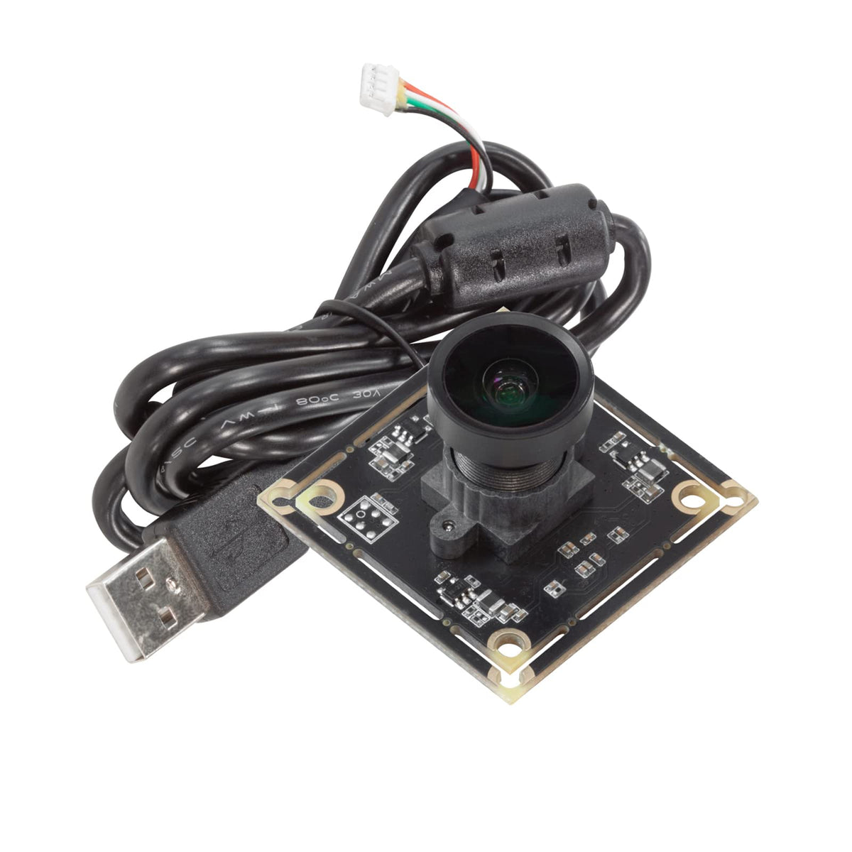 Arducam 5MP Wide Angle USB Camera for Computer, 1/4" CMOS OV5648 Mini UVC USB2.0 Video Webcam with Microphone, with 3.3ft/1m Cable