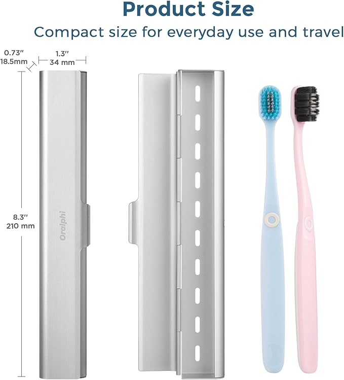 Aluminum Toothbrush Travel Case