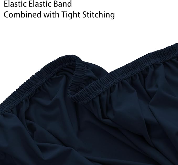 Super Stretch Ottoman Cover- Soft Form Fit Ottoman Cover Rectangular Ottoman
