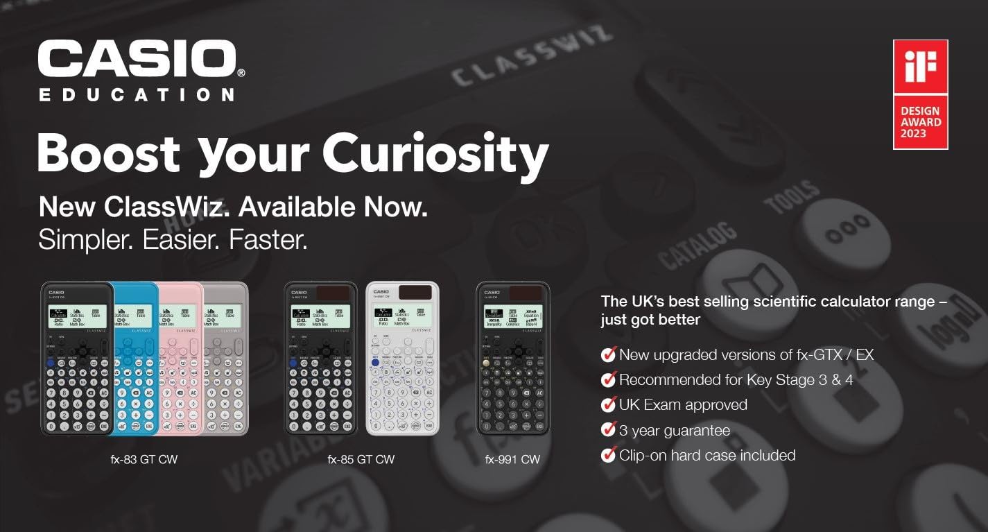 Casio fx-85GTCW Black Scientific Calculator