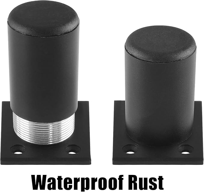 Set of 4 Furniture Legs 2.36 Inch, Adjustable Aluminum Alloy Cabinet Legs