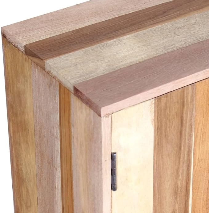 Sideboard Cabinet with 2 Doors, Reclaimed Wood Storage Console Table