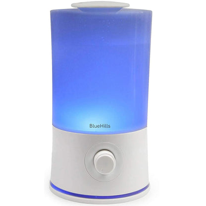 BlueHills Premium 2000 ML XL Large Essential Oil Diffuser Aromatherapy Humidifier for Large Room Home 40 Hour Run Huge Coverage Area 2 Liter Extra Large Capacity Huge Diffuser Wood Grain E005