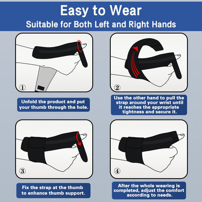 DRwelland Reversible Thumb & Wrist Stabilizer splint for BlackBerry Thumb, Trigger Finger, Pain Relief, Arthritis, Tendonitis, Sprained and Carpal Tunnel Supporting, Lightweight and Breathable S/M