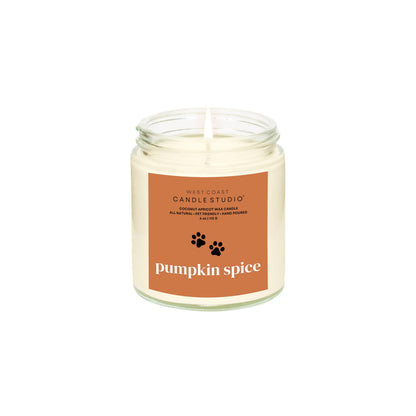 Pet Safe Candle for Dogs | Non Toxic Coconut Apricot Wax Candle | Clean Burning, Paraffin-Free | Pet Odor Eliminating Home Fragrance | Pumpkin Spice | 4 oz