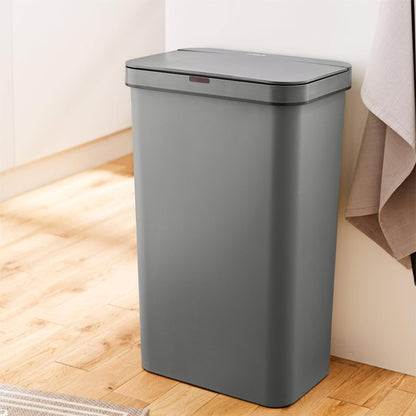 Tower T838005G Sensor Bin with Retainer Ring, Battery-Operated, 50L, Grey