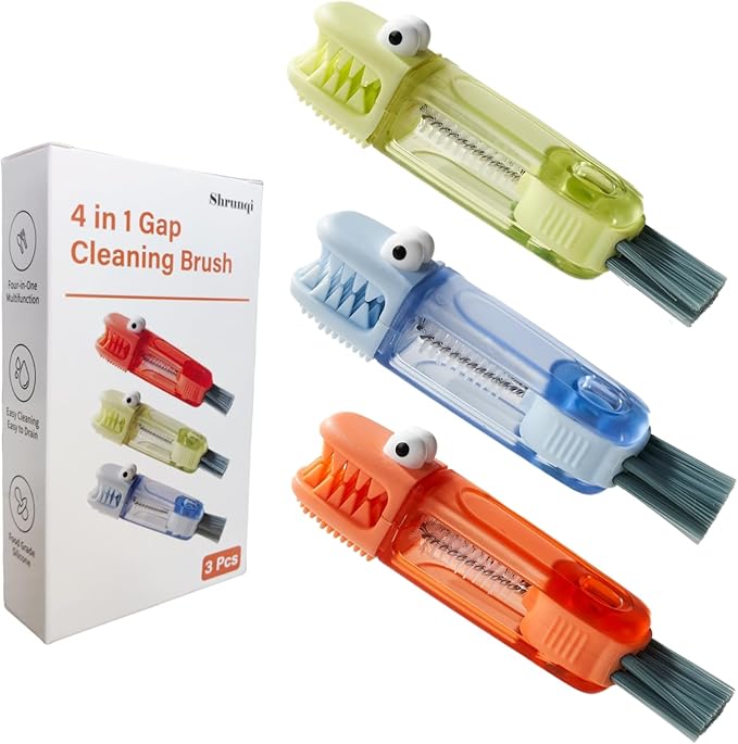 4-in-1 Bottle Cleaning Brush Set, Home Kitchen Crevice Cleaning Tools