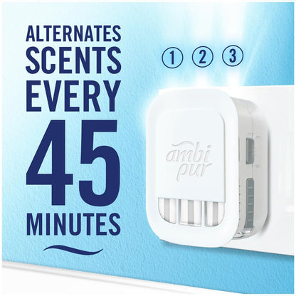 Febreze 3Volution Plug-In Air Freshener Refill, Exotic Bloom, Pack of 7 (20ML x 7), Odour Fighter & Bathroom Freshener