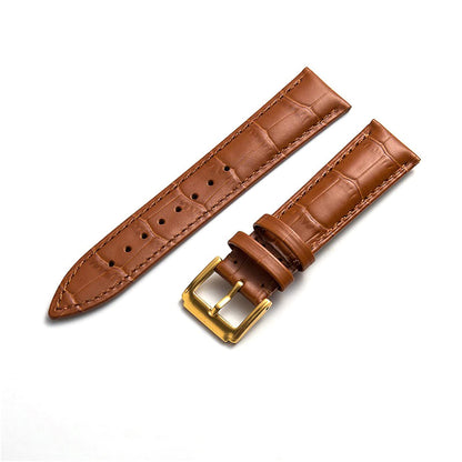 Spolife Leather Watch Straps for Men, Genuine Leather Replacement Bands, Stainless Steel Buckle, Quick Release Replacement Watchbands 16mm 18mm 19mm 20mm 22mm (with Watchstrap Pins,Repair Tool)