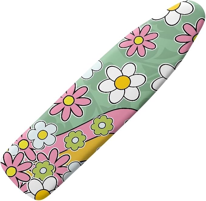 Daisy Stripe Ironing Board Cover Resist Scorching Table Top Ironing Board Cover