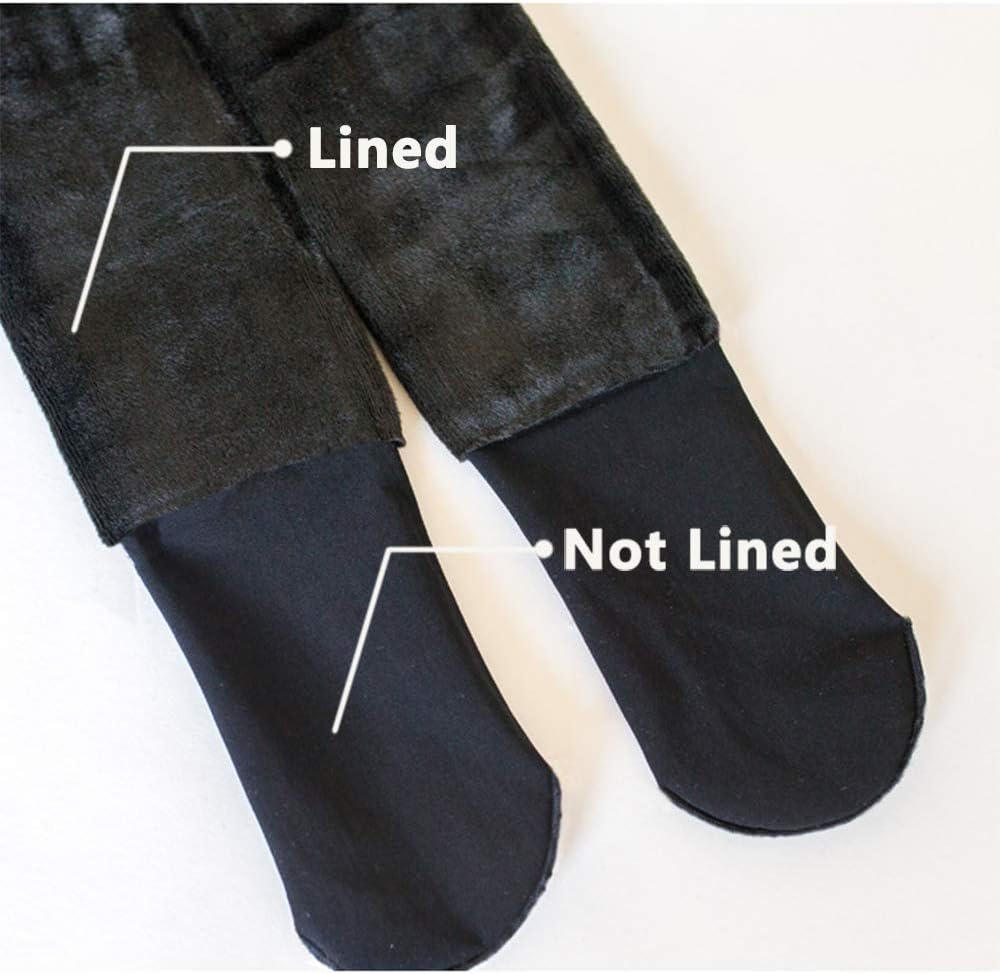 TOCONFFON Winter Warm Women Tights Fleece Lined Leggings Elastic Pants