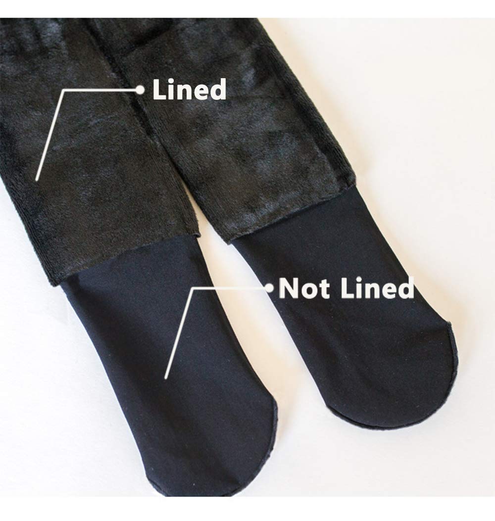 TOCONFFON Winter Warm Women Tights Fleece Lined Leggings Elastic Pants