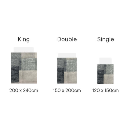 Dreamscene Sofa Throw Blanket, Soft Cosy Warm Grey Tartan Check Outdoor Throw for Garden Furniture Double Fleece Blanket for Bedroom Living Room Picnic, 150 x 200cm