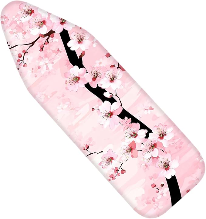 Nuxovilar Pink Cherry Blossom Ironing Board Cover, 15 * 54inch, Fit Most