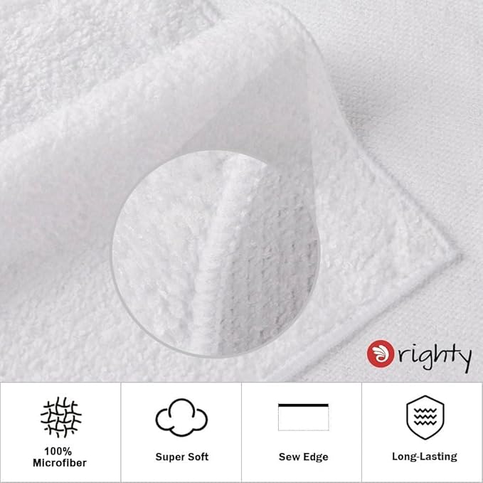 Orighty 6-Pack White Hand Towels