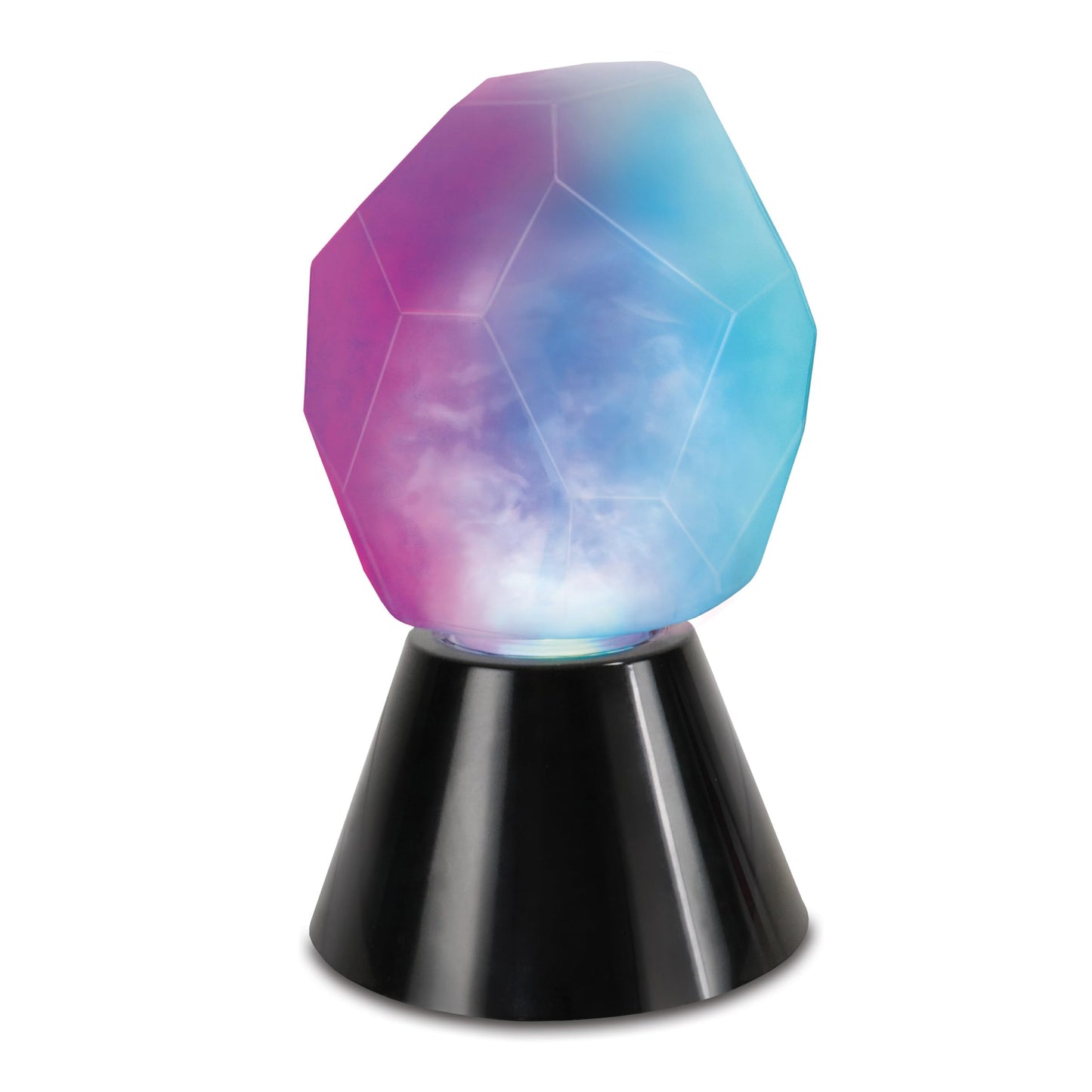 ENHANCE Tabletop Crystal Mood Light - Crystal Lamp for DnD, RPG, Board Game Night Ambience with Swirling RGB LED Effect - Battery Powered 40 Hours or USB-C Plug In, Ambient Game Lighting