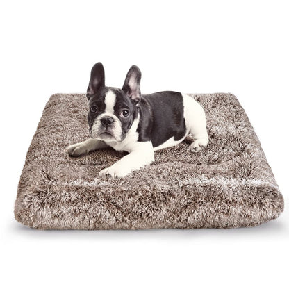 ULIGOTA Dog Bed Crate Pad Plush Soft Dog Crate Bed for Small Medium Large Dogs and Cats Washable Anti-Slip Kennel Crate Mats for Sleeping and Anti AnxietyS