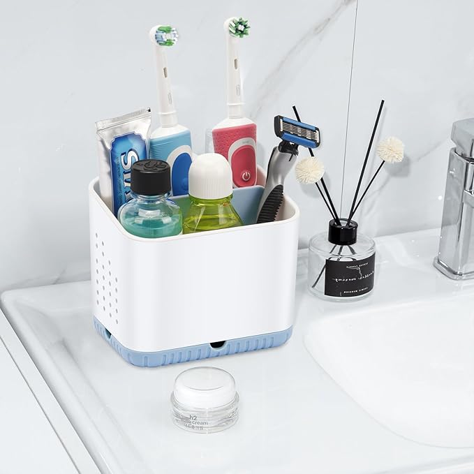 Toothbrush Holders for Bathrooms, Kids Electric Toothbrush and Toothpaste Holder