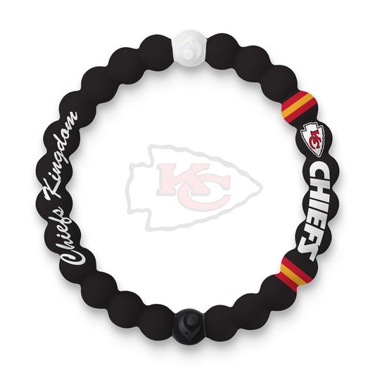 Lokai NFL Football Collection Silicone Beaded Bracelet, Kansas City Chiefs Kingdom (Medium) - Silicone Jewelry Beaded Friendship Bracelet for Women & Men - Sports Team Gear, Apparel & Accessories