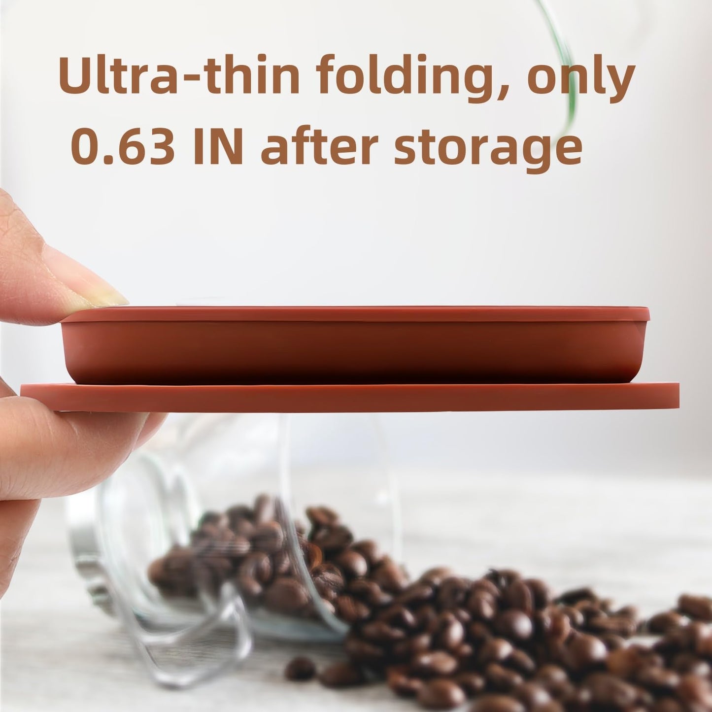 2-Packs Travel Collapsible Paperless Pour Over Coffee Dripper Kit with Stainless Steel Filter, Travel Pour Over Coffee Maker Camping, Silicone Coffee Strainer Pour Over Single Cup (Brown+Black)
