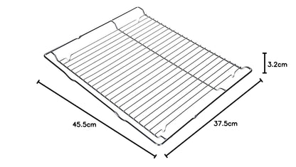 LUTH Premium Profi Parts Cooking Grate Baking Rack Compatible with Bosch 00577170 455 x 375 mm HEZ634000 for Oven