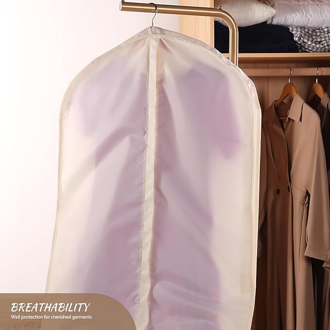 Univivi Premium Breathable Oxford Dress Cover Garment Bag, 60 inch Garment Bag