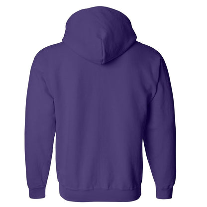 Gildan Heavy Blend Unisex Adult Full Zip Hooded Sweatshirt Top (XL) (Purple)