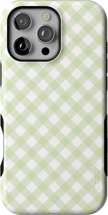 Casely iPhone 16 Pro Max Case | Blue Stripes | Sunday Best | Compatible with MagSafe | Bold Protective Design