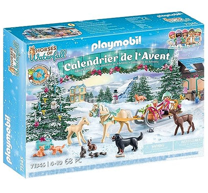 Playmobil 71345 Advent Calendar - Christmas Sleigh Ride, Countdown to Christmas, Includes 24 doors to open each day in December, Christmas toy for children ages 4 years+