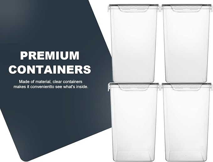 M MCIRCO Extra Large 7qt / 6.5L/220oz Tall Food Storage Containers, WIDE & DEEP