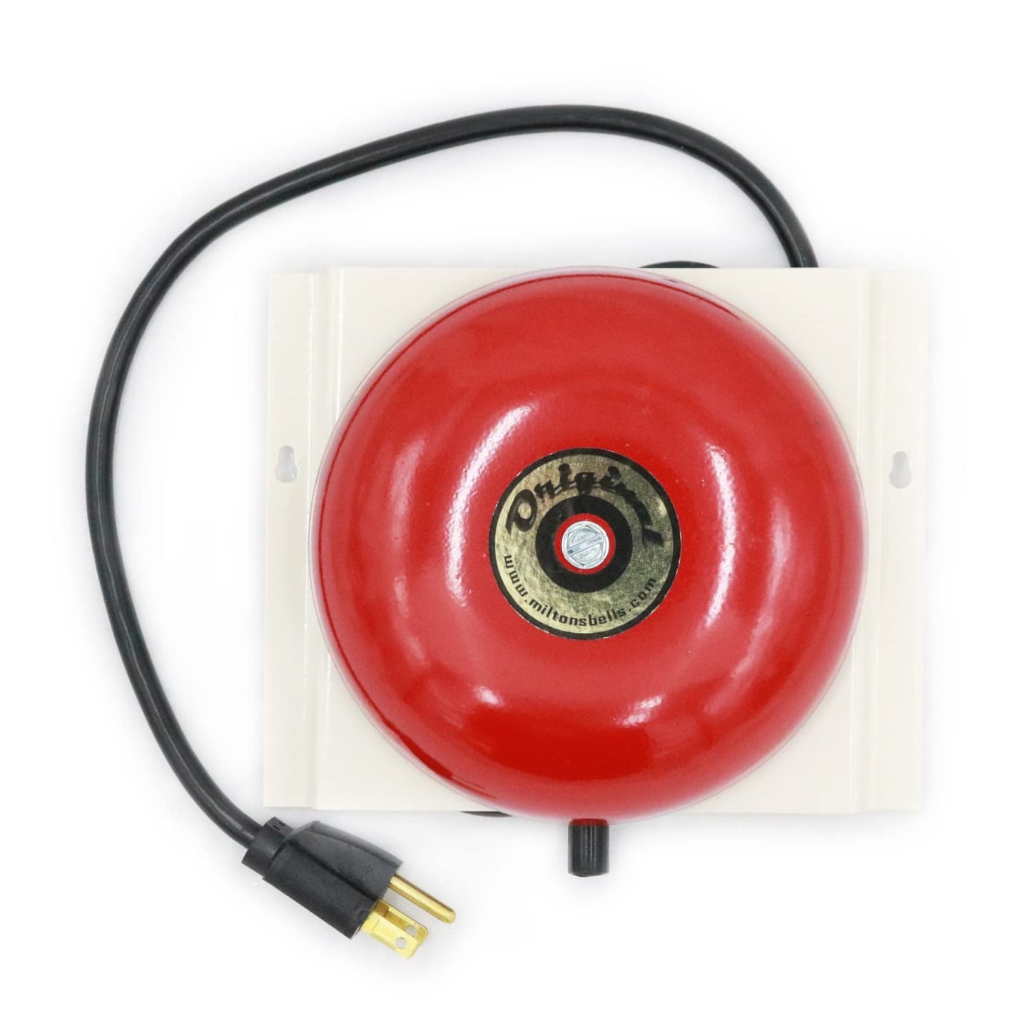 Milton’s Bells Red Original Driveway Bell Kit with 50' Signal Hose for Drive-Thru, Residential, or Industrial Driveway Alarms