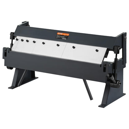 VEVOR Box and Pan Brake, 24in, Portable Metal Bender with 0-135° Bending Angle, Capable of Handling 20 Gauge Low Carbon Steel & 14 Gauge Aluminum, with 5 Adjustable Fingers for Sheet Metal Bending