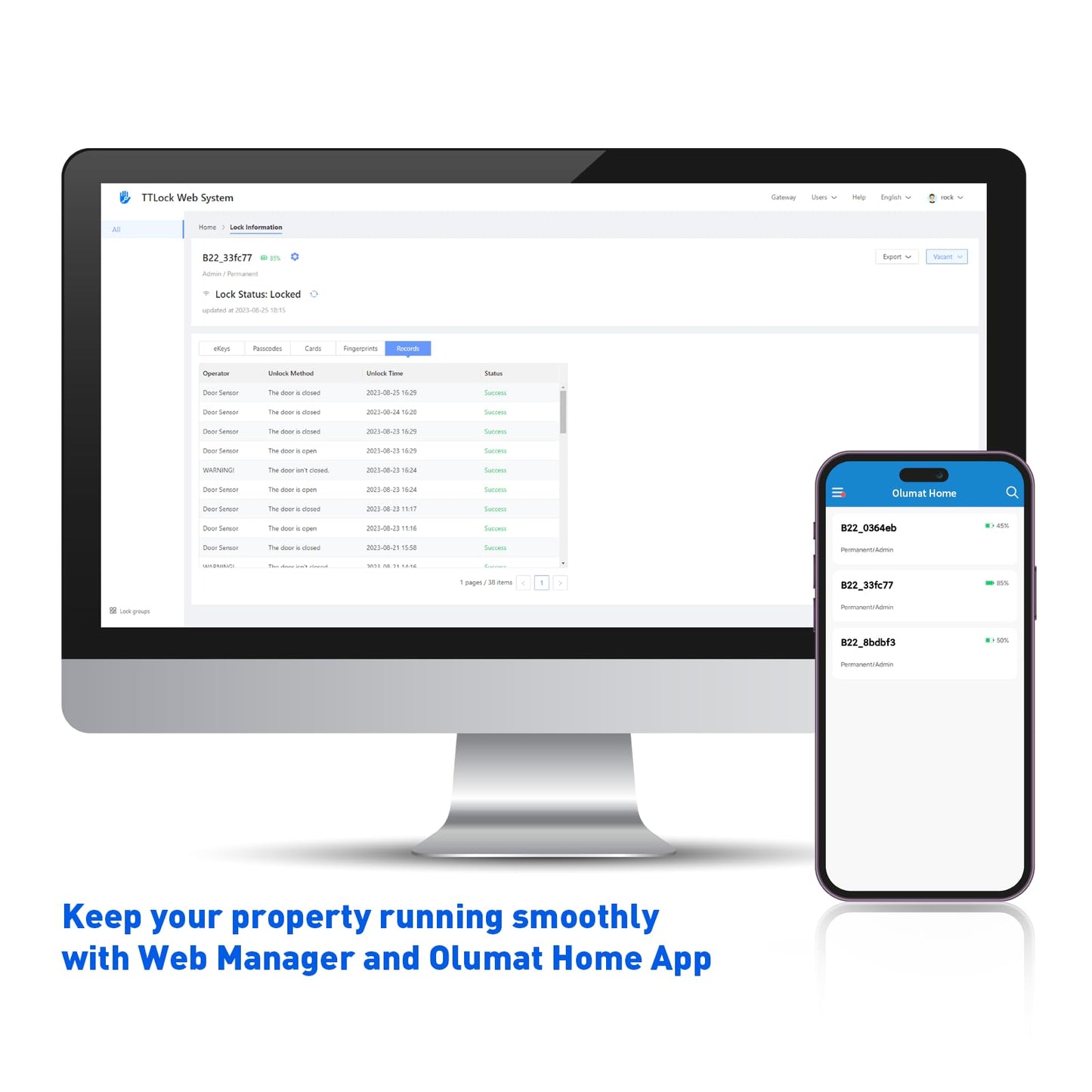 Smart Door Lock With Handle: Keyless Entry With Gateway Sensor - Keypad and Remote Control Digital Lock for Front Door - Compatible With Alexa