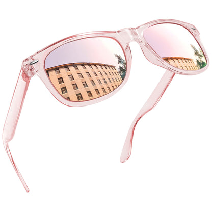 Joopin Square All Pink Sunglasses Retro Designer Oversized Sun Glasses Polarized UV Protection Fashion Shades for Women Men Shady Rays