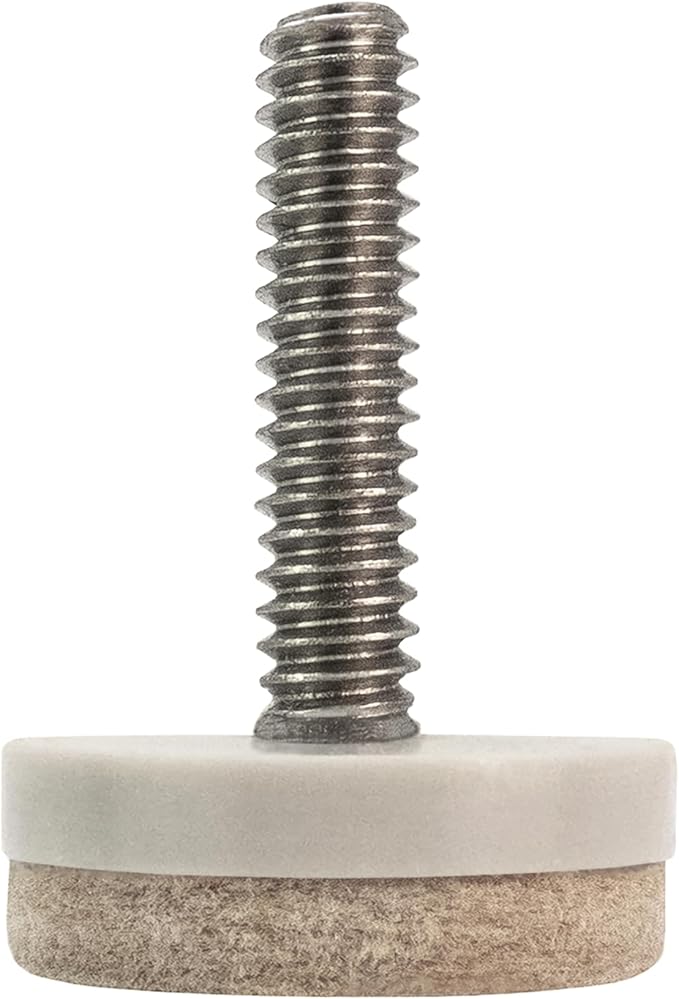 Shepherd Hardware 4 Pack 1" Threaded Felt Furniture Glides