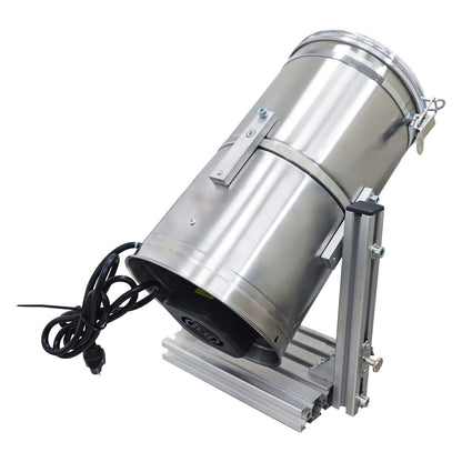 PreAsion 110V 60W Laboratory Mixing Machine for Pellet and Powder - 0.1-3kg Capacity 416/304 Stainless Steel with Timer & Tilting Discharge