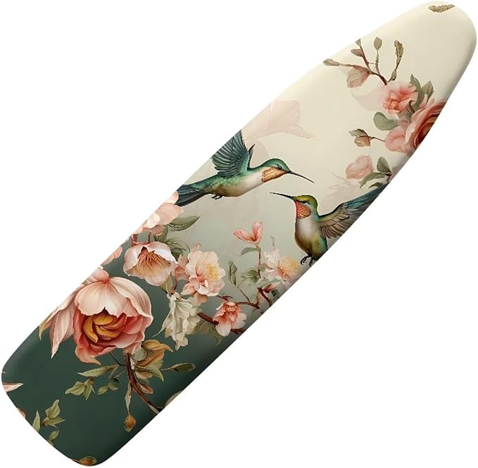 GLENLCWE Hummingbird Peony Ironing Board Cover